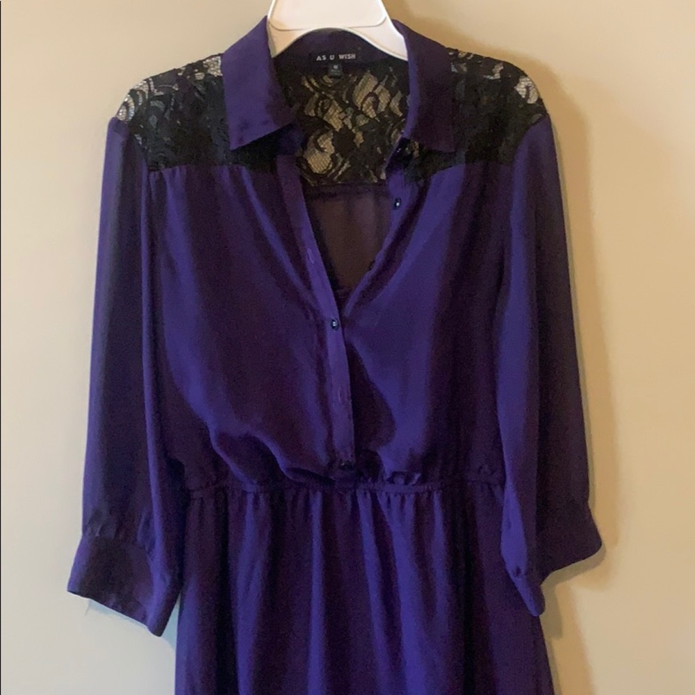 Dark purple dress